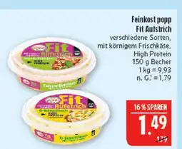 Marktkauf Feinkost popp fit aufstrich tomate-basilikum Angebot