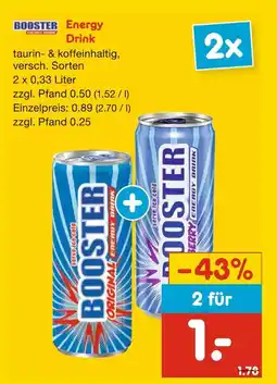 Netto Marken-Discount Booster energy drink Angebot