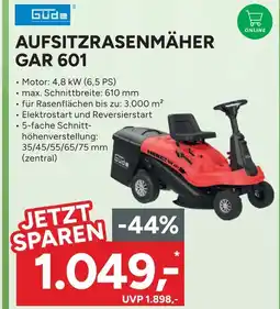 Marktkauf Güde aufsitzrasenmäher gar 601 Angebot
