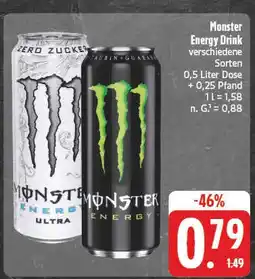 Edeka Monster energy drink Angebot