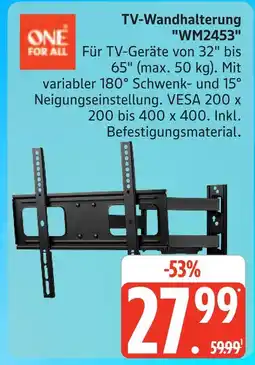 Marktkauf One for all tv-wandhalterung wm2453 Angebot
