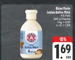 Edeka Bären marke leichte kaffee-milch Angebot