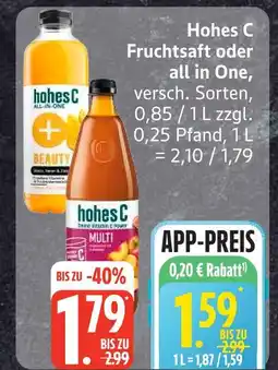 Edeka Hohes c fruchtsaft Angebot