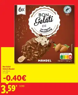 Lidl Bon gelati stieleis mandel Angebot