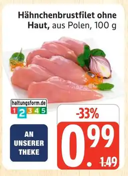 Marktkauf Hähnchenbrustfilet ohne haut Angebot
