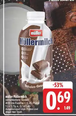 E-Center Müller müllermilch schoko-geschmack Angebot