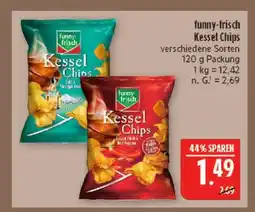 Marktkauf Funny-frisch kessel chips salt & vinegar Angebot