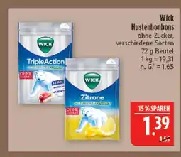 Marktkauf Wick hustenbonbons tripleaction Angebot