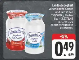 Edeka Landliebe joghurt auf frucht erdbeere Angebot