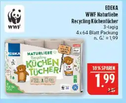 Marktkauf Edeka wwf naturliebe recycling küchentücher Angebot