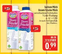 Marktkauf Sachsen milch unsere frische fettarme milch Angebot