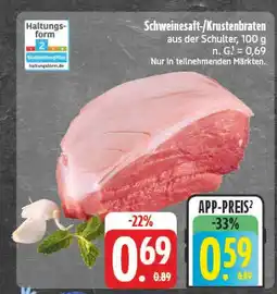 E-Center Schweinesaft-/krustenbraten Angebot