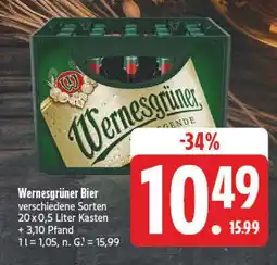 Edeka Wernesgrüner bier Angebot