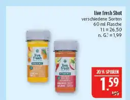 Marktkauf Live fresh shot Angebot