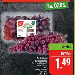 Marktkauf Gut & günstig tafeltrauben rot Angebot