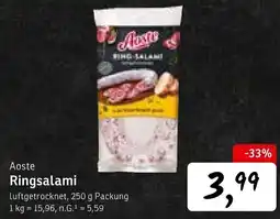 KONSUM Aoste Ringsalami Angebot