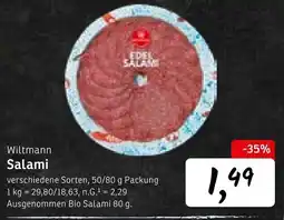 KONSUM Wiltmann Salami Angebot