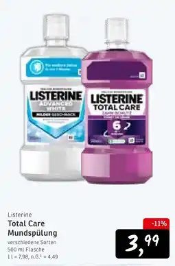 KONSUM Listerine Total Care Mundspülung Angebot