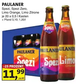 Lösch Depot PAULANER Spezi, Spezi Zero, Limo Orange, Limo Zitrone Angebot