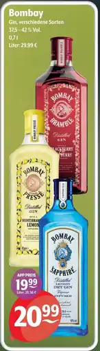 Getränke Hoffmann Bombay Gin Angebot