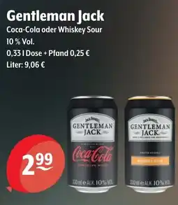 Getränke Hoffmann Gentleman Jack Coca-Cola oder Whiskey Sour Angebot