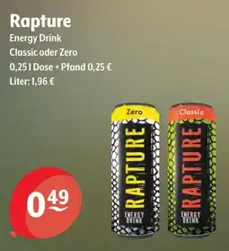 Getränke Hoffmann Rapture Energy Drink Classic oder Zero Angebot
