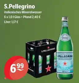Getränke Hoffmann S.Pellegrino italienisches Mineralwasser Angebot