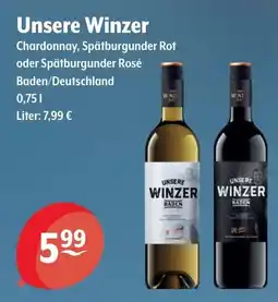 Getränke Hoffmann Unsere Winzer Chardonnay, Spätburgunder Rot oder Spätburgunder Rosé Angebot
