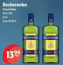 Getränke Hoffmann Becherovka Kräuterlikör Angebot