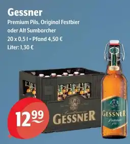 Getränke Hoffmann Gessner Premium Pils, Original Festbier oder Alt Sumbarcher Angebot