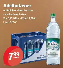 Getränke Hoffmann Adelholzener natürliches Mineralwasser Angebot