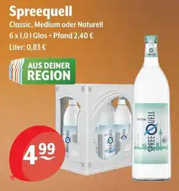 Getränke Hoffmann Spreequell Classic, Medium oder Naturell Angebot