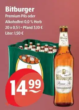 Getränke Hoffmann Bitburger Premium Pils oder Alkoholfrei 0,0% Herb Angebot