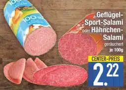 Edeka Geflügel-Sport-Salami oder Hähnchen-Salami Angebot