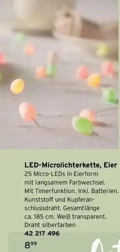 Tchibo LED-Microlichterkette, Eier Angebot