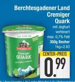 Edeka Berchtesgadener Land Cremiger Quark Angebot