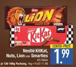 Edeka Nestlé KitKat, Nuts, Lion oder Smarties Angebot