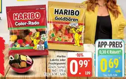 Edeka Haribo Lakritz oder Fruchtgummi Angebot