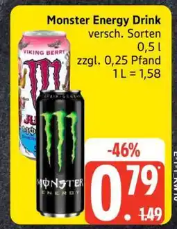 Edeka Monster energy drink Angebot