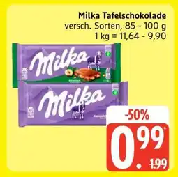 Edeka Milka Tafelschokolade Angebot