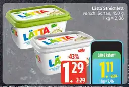 Edeka Lätta Streichfett Angebot
