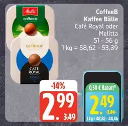 Edeka CoffeeB Kaffee Bälle Angebot
