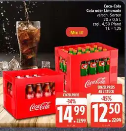 Edeka Coca-Cola Cola oder Limonade Angebot