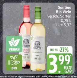 Edeka SONTINO Bio-Wein Angebot