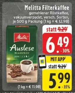 Edeka Melitta Filterkaffee Angebot