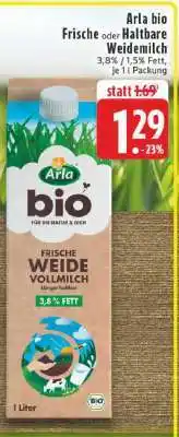 Edeka Arla Bio Frische oder Haltbare Weidemilch Angebot