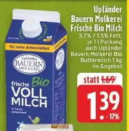Edeka Upländer Bauern Molkerei Frische Bio Milch Angebot