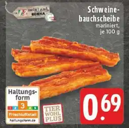 Edeka Schweinebauchscheibe mariniert Angebot