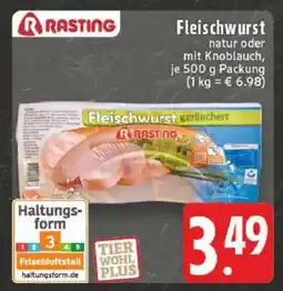 Edeka Rasting Fleischwurst Angebot