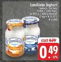 Edeka LANDLIEBE Joghurt Angebot